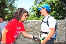 Christine FORGEAT au marathon de l'Hortus du Festa trail