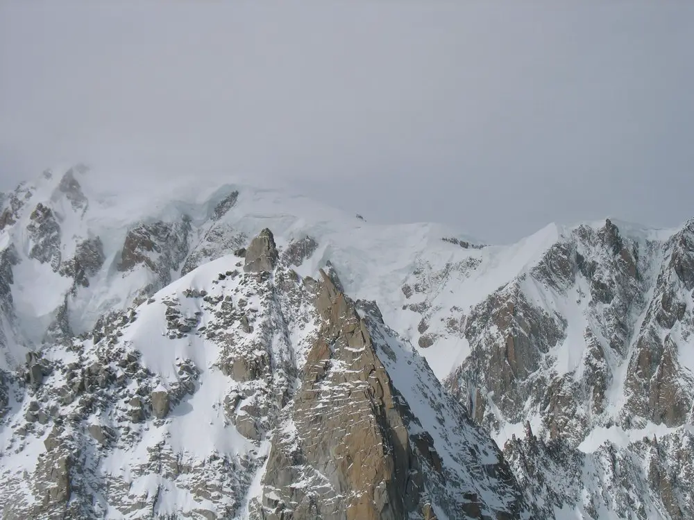 Le mauvais temps est déjà sur le Mont Blanc