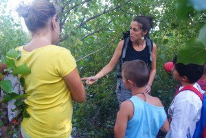 initation de la nature pendant une randonnée