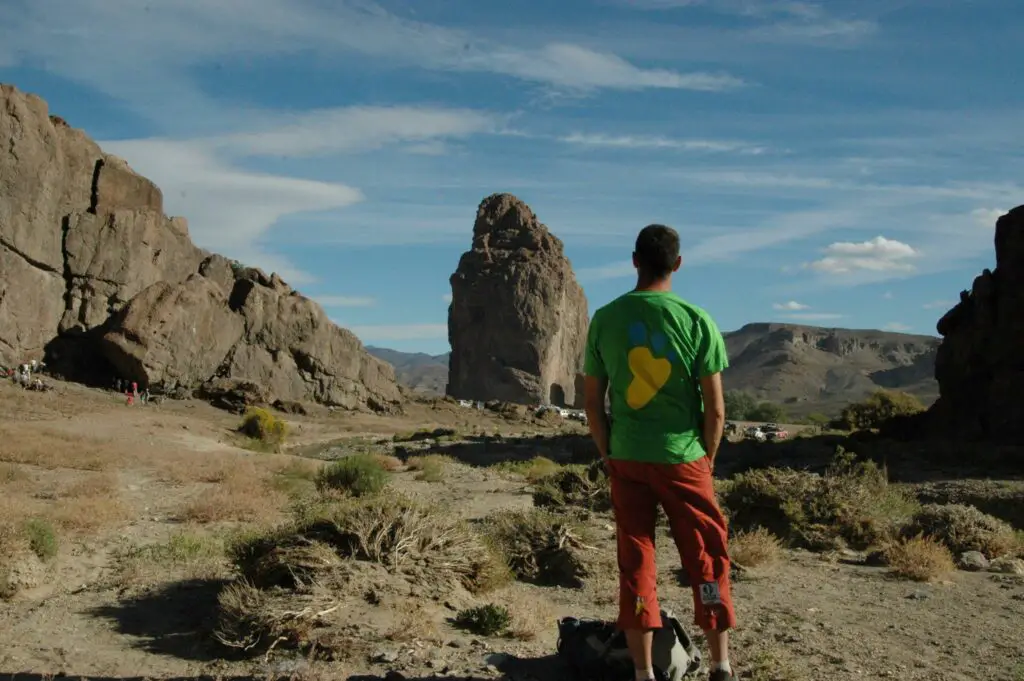 Le Yéti à la Piedra Parada dans la vallée du Chubut en Argentine