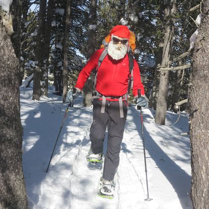 Le Yéti en raquette à neige dans les Pyrénées