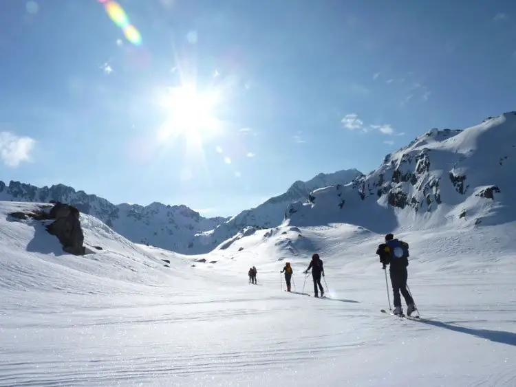 ski de randonnée dans les Encantat