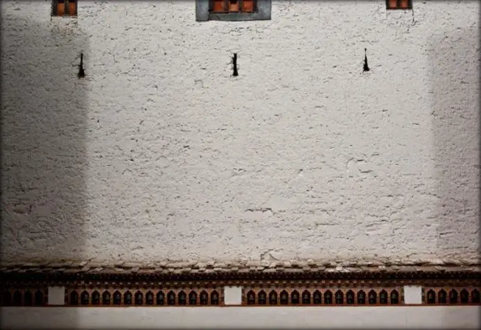 A l'intérieur du Dzong de Paro au Bhoutan A l