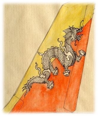 Dragon emblème du Bhoutan