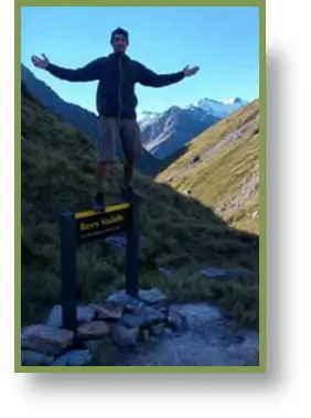 Rees Saddle lors de notre trek en Nouvelle Zélande