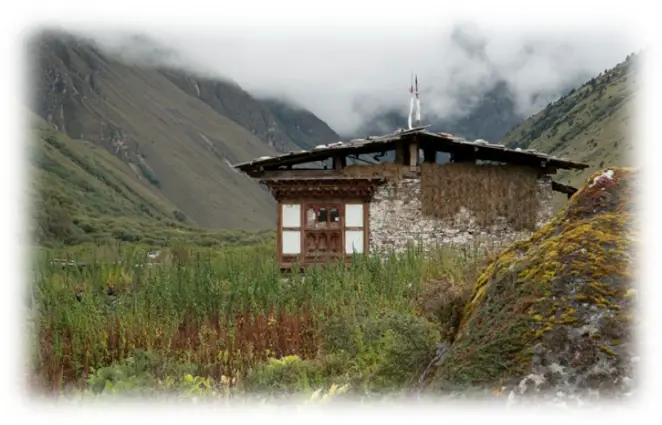 Habitation du Bhoutan