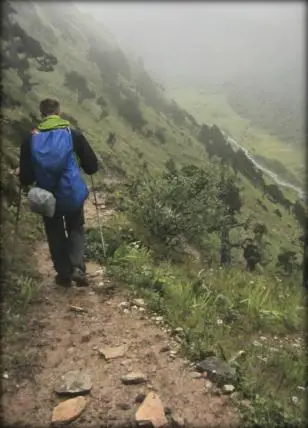 Sentier de trek au Bhoutan
