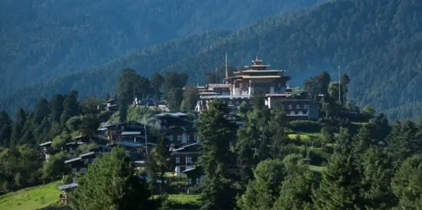 Magnifique temple du Bhoutan