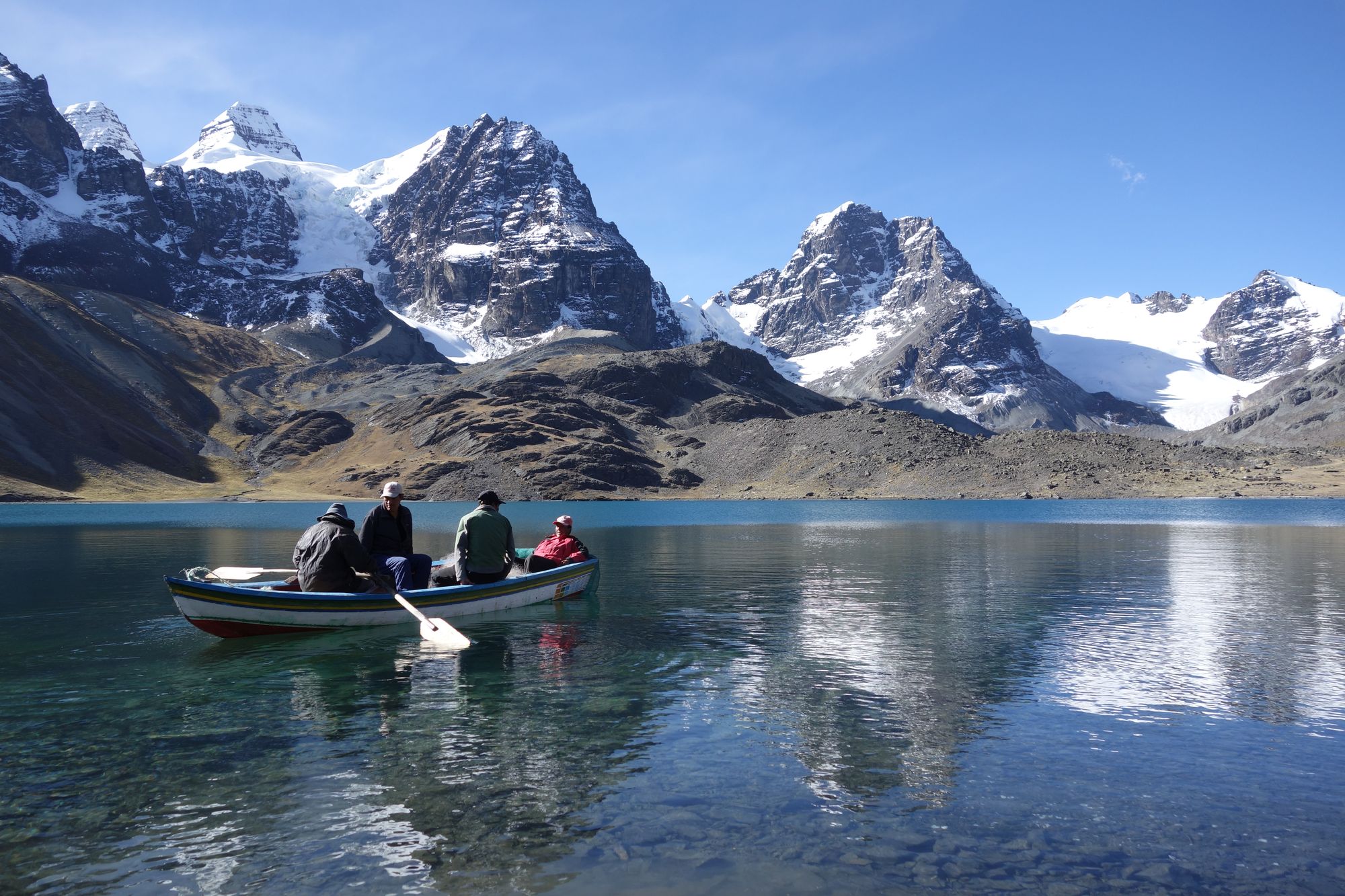 Manue durant le séjour dans la Cordillère Royale en Bolivie