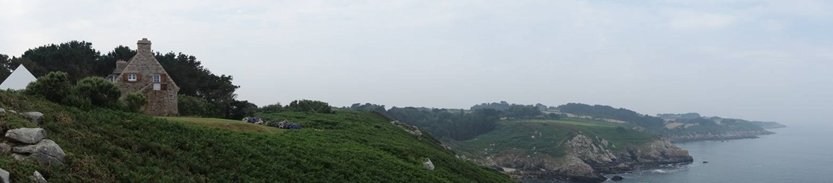 Paysage de la Bretagne lors de la randonnée dur le GR34