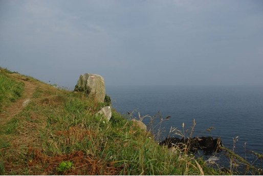 Sentier de randonnée du GR34 longeant la côte bretonne