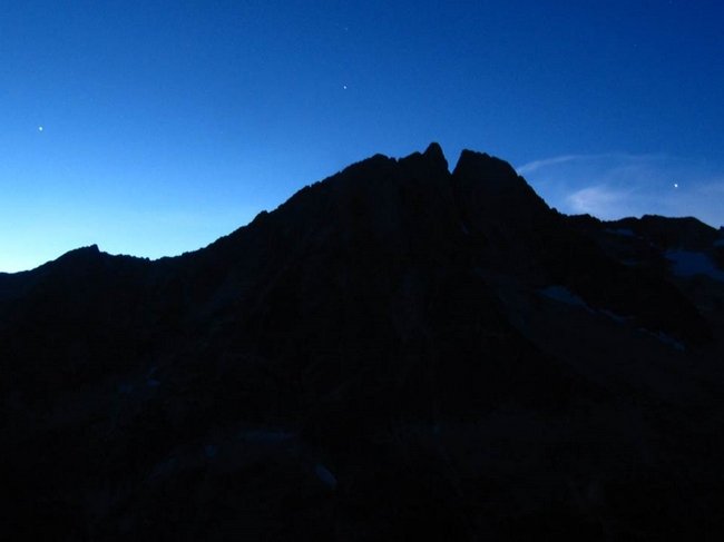 Coucher de soleil sur la Tête de Lauranoure