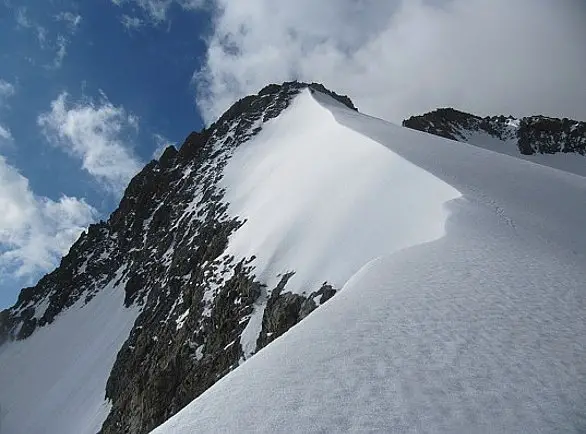 Crète avant le sommet de la pointe de la pilatte