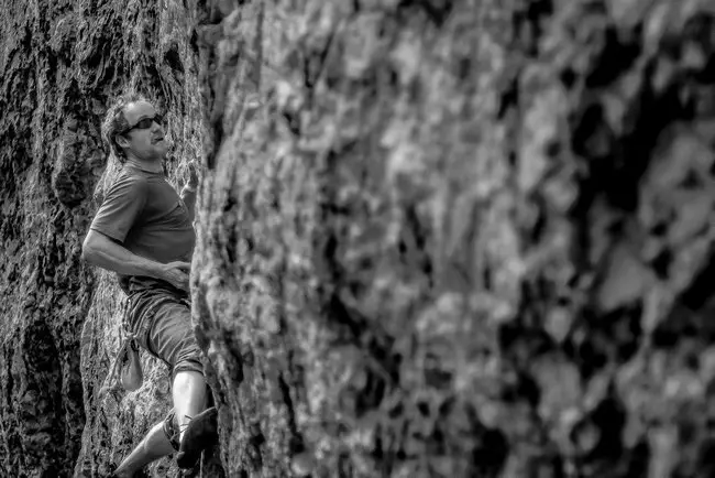 Guillaume dans « A bout d’bras » 6b+