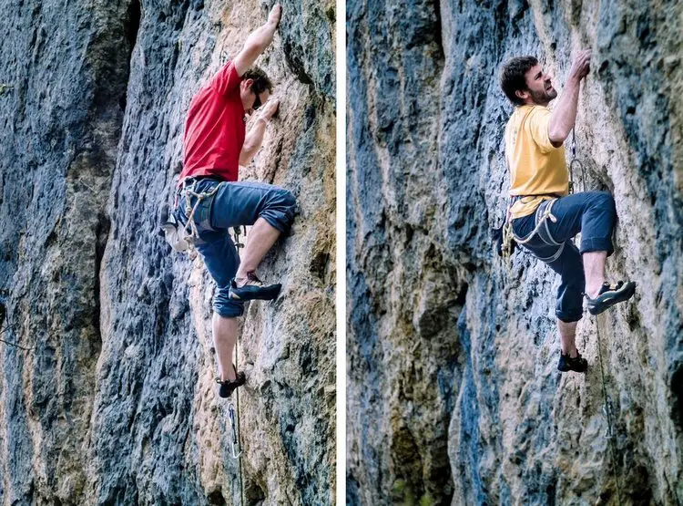 Guillaume et Igor dans « Gueule de Loup » 6a