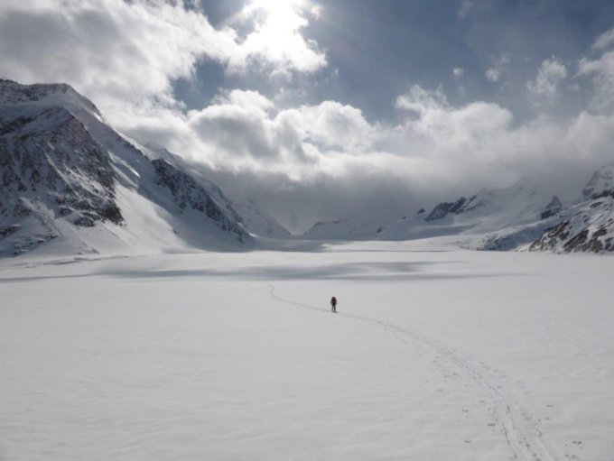 L’Oberland  C’est plat, raid à ski