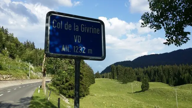 Col de la Givrine à 1232m en Suisse.