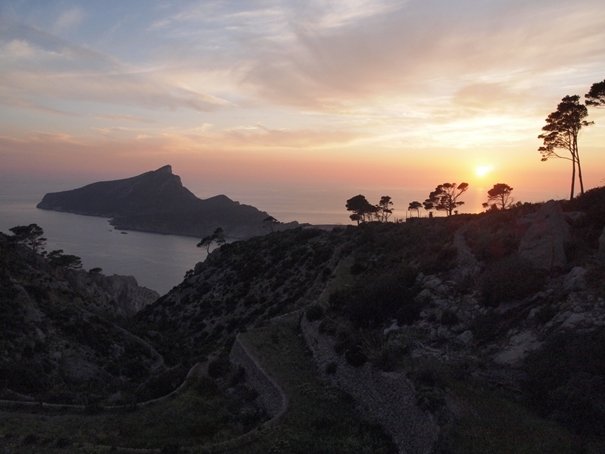 Vue depuis la Trapa lors de notre randonnée à Majorque