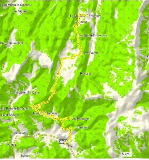 Itinéraire la Grande Traversée des Alpes en VTT