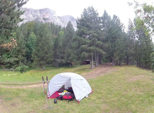 Bivouac à Ordesa en Espagne