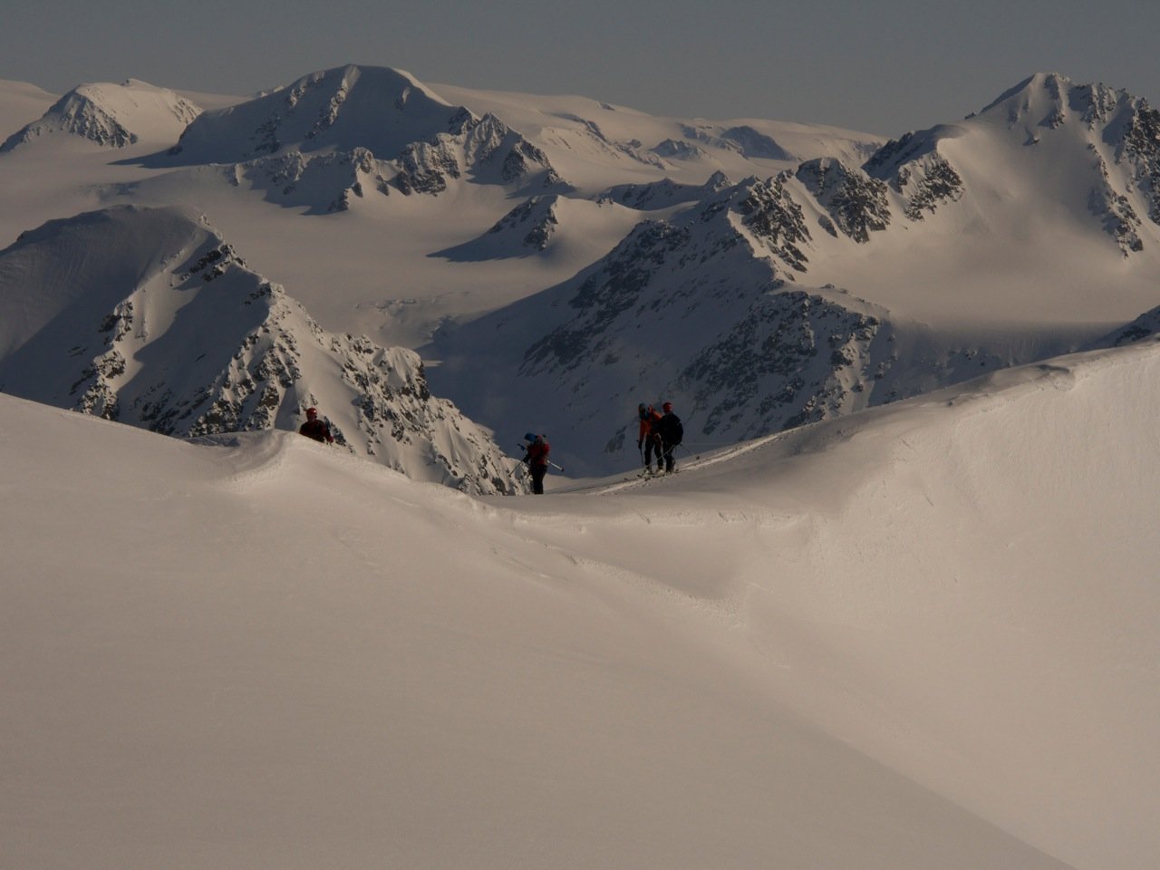 paysage de rêve durant notre voyage ski au Spitzberg