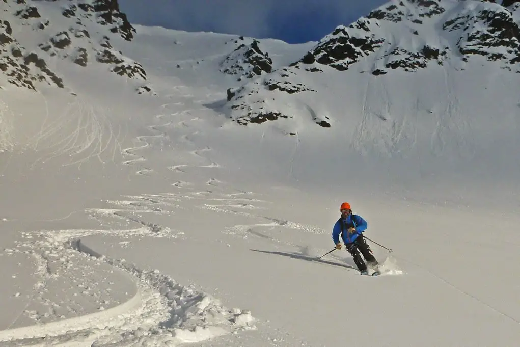 trace peuf lors de notre voyage ski au Spitzberg