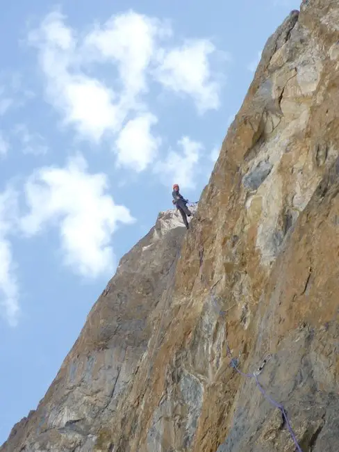 Un peu de raideur siouplait durant l'escalade au Tour Termier