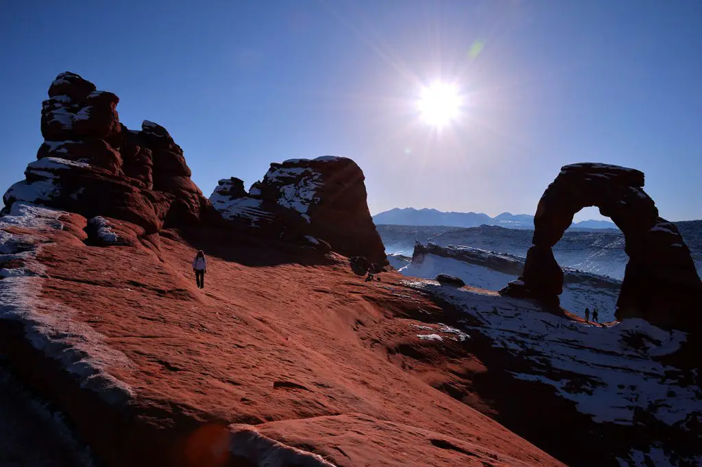 Réveil au parc national d'Arches lors de notre voyage aux Etats-Unis