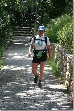 CHRISTINE FORGEAT au marathon de l'hortus de Montpellier