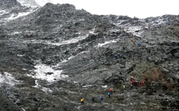 montée au refuge du goûter pour l'ascension du Mont-Blanc