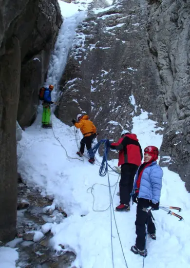 Stage avec Ice Fall à l'argentire la bessée