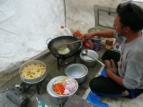 cuisine typiqe dans le Ladakh en Inde