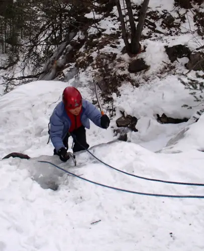 escalade Ice Fall argentière la bessée