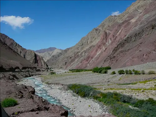 la vallée de l'Indus dans le Ladakh en Inde