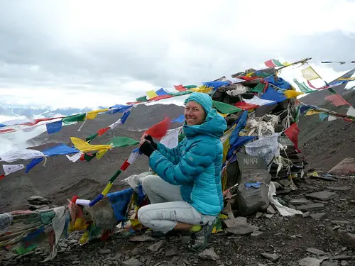 l'arrivée au col de Gongmaru la 5300m, en Inde