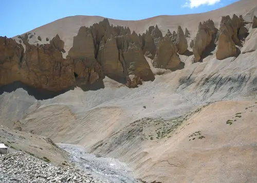 paysage désertique et rocheux dans le Ladakh en Inde