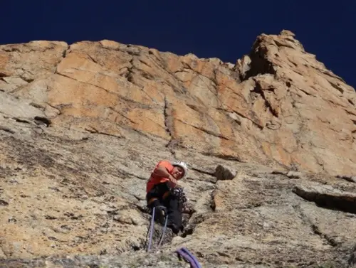 Un roche reconnaissable lors de notre séjour Alpinisme à l'envers du Mont-Blanc