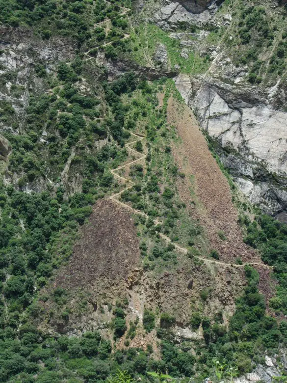 ascension compliquée pour accéder au Machu Picchu à cause du dénivelé positif