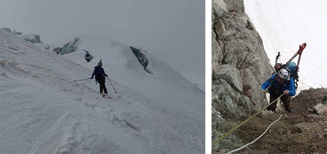 Le glacier du Trient et le col des Ecandies qui font partis des étapes du ski de rando au massif du Mont-Blanc.