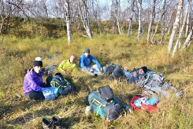 Pause-café trek en Laponie