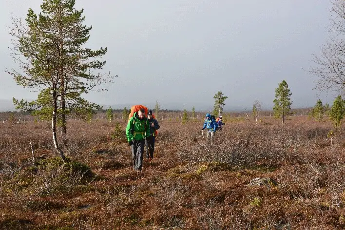 Encore un nouveau paysage trek en Laponie