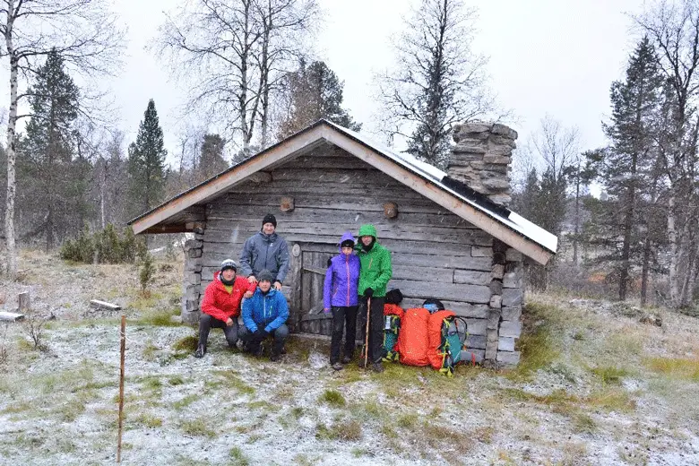 Refuge de Sallivaara trek en Laponie
