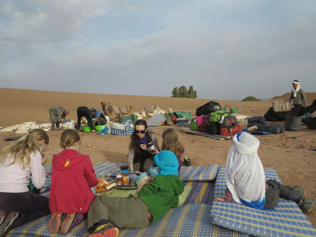 Premier PDJ dans le désert marocain
