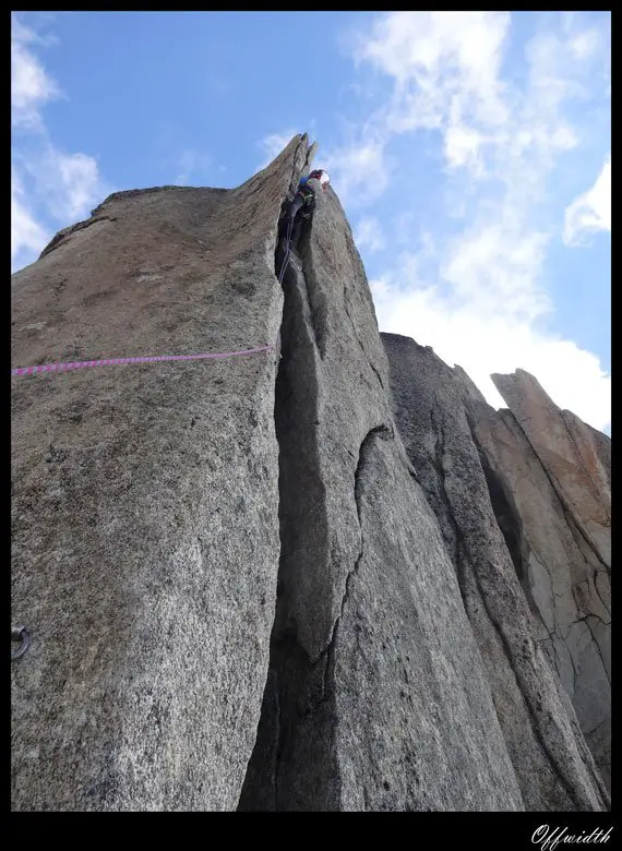 offwidth à la cinquième tour du salbitschijen