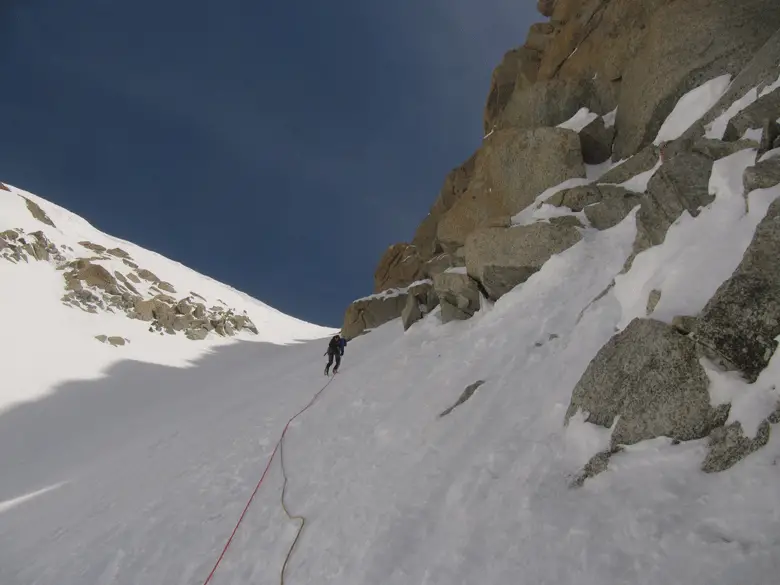 Rappels dans le Whymper dans l