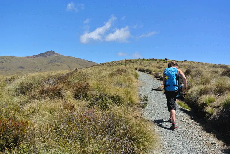 Ascension vers le Luxmore Hut en Nouvelle Zélande