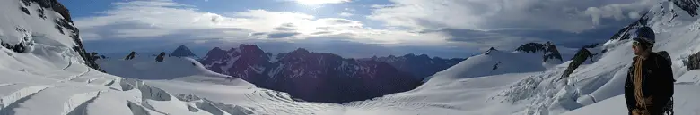 Glacier Linda au Mont Cook en Nouvelle-Zélande