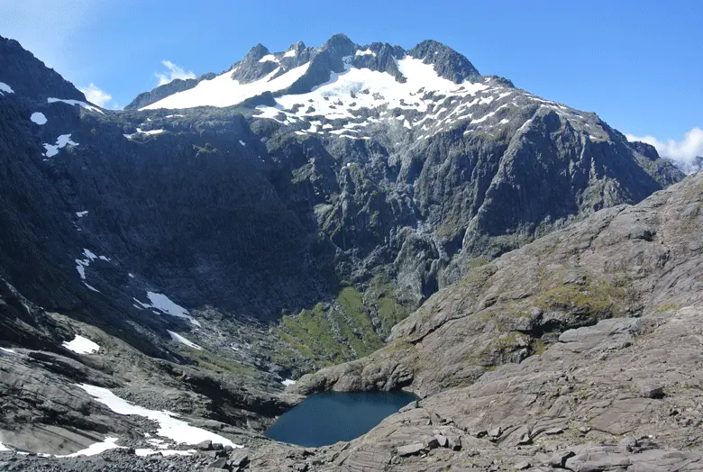 Vue du Mont Barrier Knob en Nouvelle-Zélande