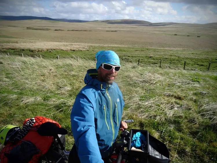 Armel Vrac sur la route du Ben Nevis