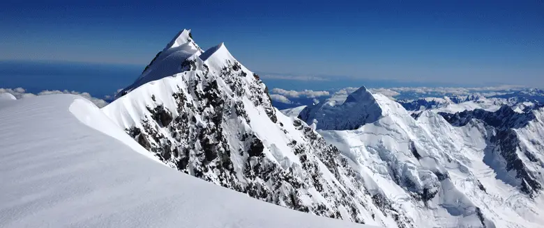 L’arête au niveau du Middle Peak